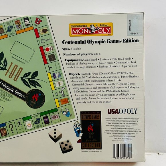 Vintage Monopoly Centennial Olympic Games Collector's Edition Game New Sealed - Picture 5 of 7